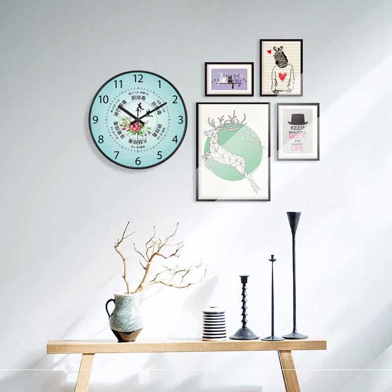 New beauty salon clock wellness clubhouse SPA hanging bell mute personality living room decoration beauties slim beauty and watch set