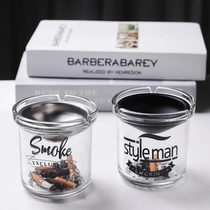 Creative Ashtray Japan Style Office Creativity with cover personality Living room Home currents Inwind glass ashtrays