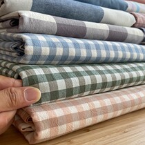 ins wind washed cotton linen full cotton single piece three sets 100 pure cotton student dormitory coarse cloth tatami hot pin list