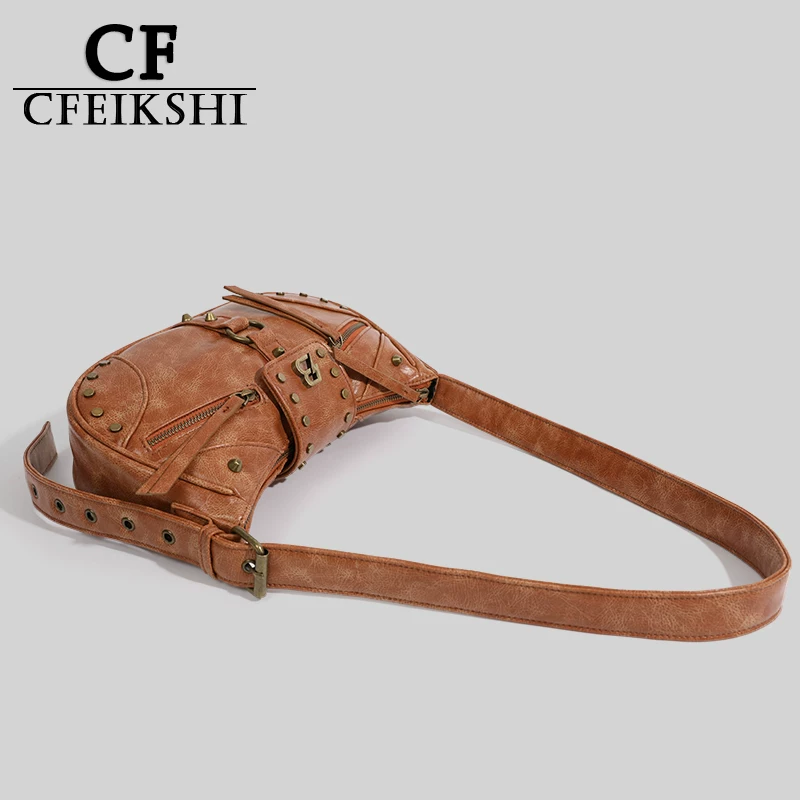 CFEIKSHI ретро демисезонная сумка через плечо, универсальная сумка через плечо, премиум-класса