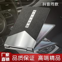 Car drivers license card driving card bag multifunction two-in-one leather sleeve metal personality motor vehicle credential clip