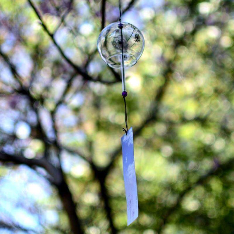 Glass Cherry Blossom Wind Bells Bell Bell Creative Bedroom Pendants Meditation Summer And Wind Hanging Accessories Girls Day Style