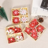 Рождественский деревянный декор, детская подвеска, со снежинками, подарок на день рождения