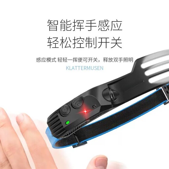 Strong Headlight for Car Repair, Super Bright Sensor Led Floodlight, Rechargeable, Ultra-Long Battery Life, Head-Mounted Lighting
