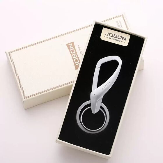 German High-End Keychain 2026 New Model Simple and Creative Car Waist-Hanging Double-Ring Metal Anti-Lost Keychain Pendant