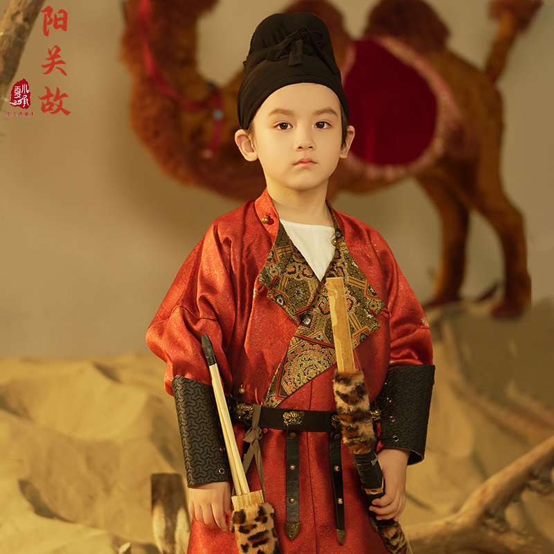 Xia Xiaocheng Tang-Style Round-Neck Robe for Boys, Hanfu for Babies, Ancient Style Costume for Children, Chinese Style Outfit for Boys in Summer Xia Xiaocheng Tang-Style Round-Neck Robe for Boys, Hanfu for Babies, Ancient Style Costume for Children, Chinese Style Outfit for Boys in Summer