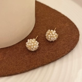 Изысканные серьги, изысканный стиль, легкий роскошный стиль, простой и элегантный дизайн