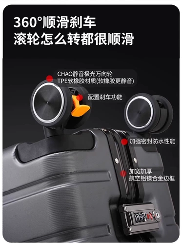 Универсальная тележка, сумка через плечо, мужской прочный чемодан, Германия, поворотные колеса