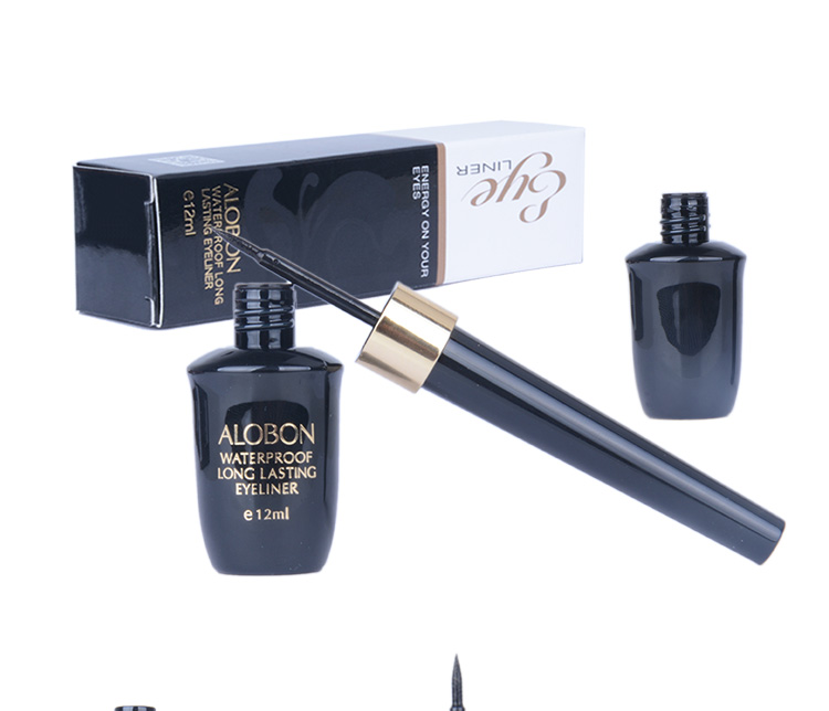 Arbon bền kẻ mắt không thấm nước 12 ml Yabang bút kẻ mắt bền không thấm nước không nở trang điểm đích thực kẻ mắt nước 2 đầu