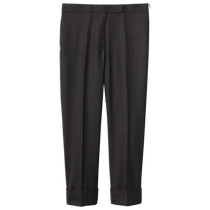 Classic style] THOM BROWNE womens spring and summer SUPER120S wool twill trousers casual trousers