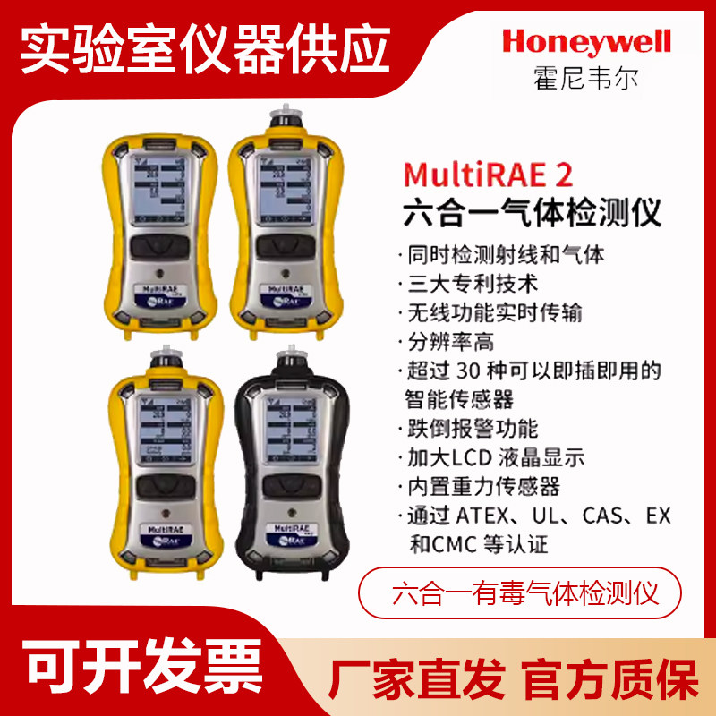 美国华瑞MultiRAE 2 便携式复合型有毒气体检测仪PGM-6208D/6228