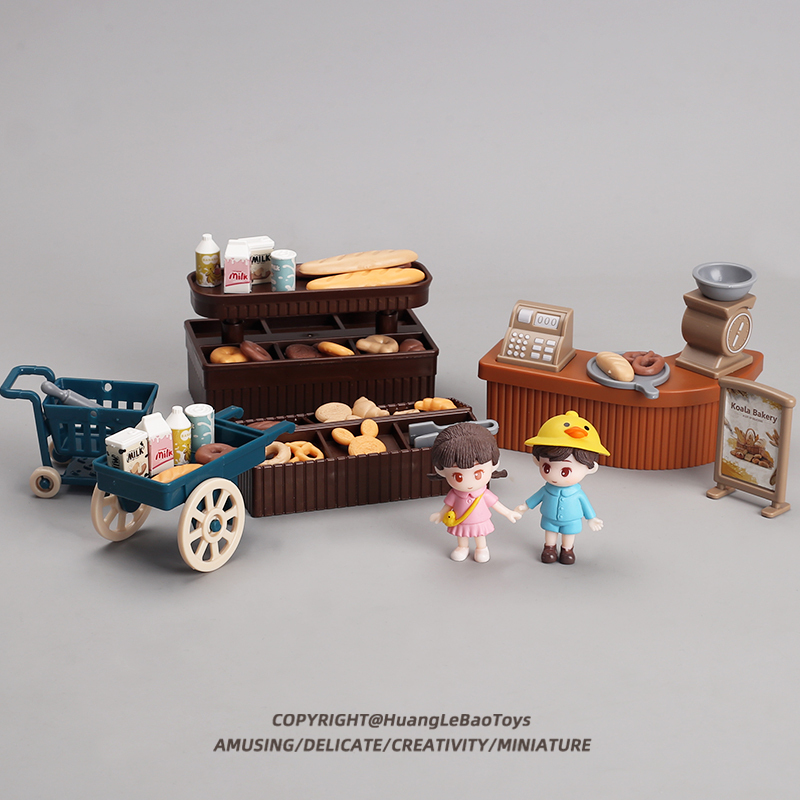 Miniature Bread Restaurant Miniature Food Play Model Toy Children's Pretend Play Supermarket Store Scene Small Ornaments Miniature Bread Restaurant Miniature Food Play Model Toy Children's Pretend Play Supermarket Store Scene Small Ornaments