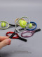 Mini Tennis Racket Simulation Creative Sports Equipment Model Dollhouse Scene Props Miniature Toy Accessories