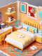 Mini World Small Room Bedroom Convenience Store Kitchen Miniature House Scene Model Kidsren's DIY Assembly Toys