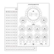Japan Color Research pccs tone chart purity black and white gray 199a hue circle teaching aids wall chart nail art clothing color matching practice empty form color recognition color comparison cmyk four-color printing standard
