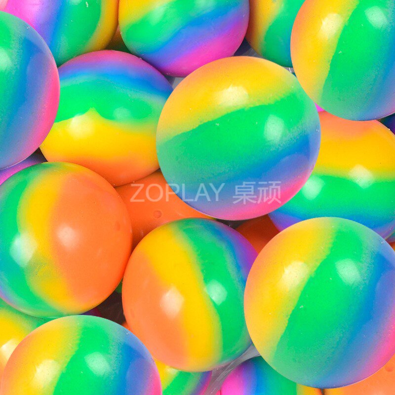 Vent the rainbow flour ball EVA pinching the ball knead the toy Decompression Toy Rainbow Vent Ball Decompression Bomb bomb-Taobao
