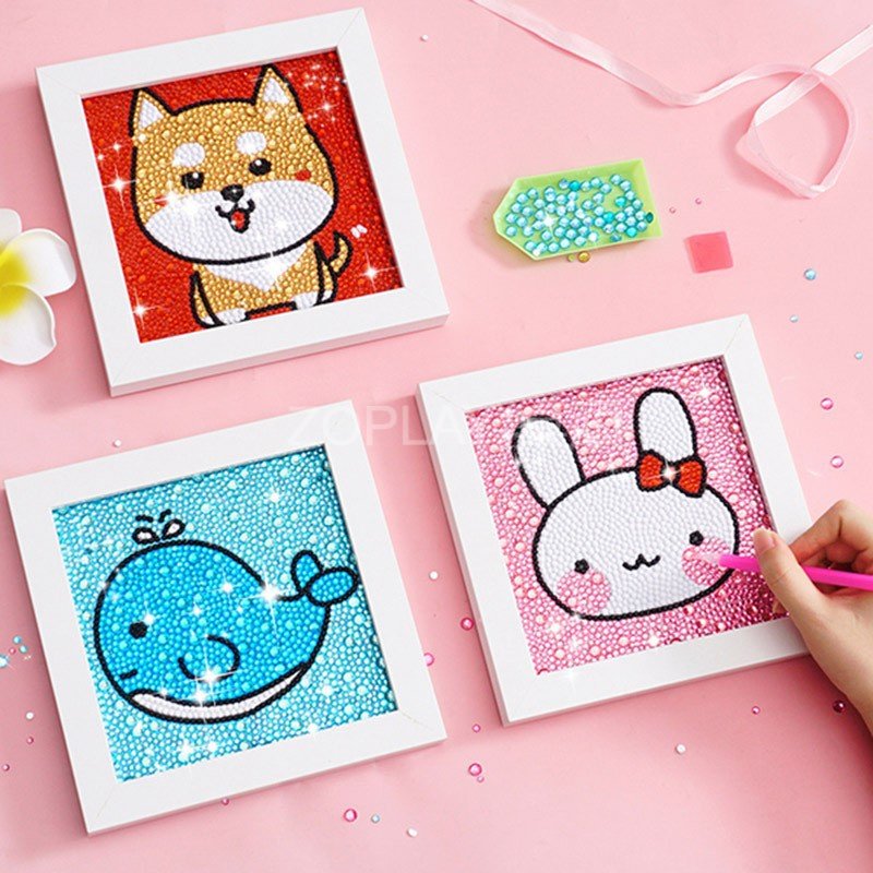 Children's diamond sticker Artisanal Diy Making Material Bag Girl Painting Gift Crystal Puzzle Toy Zodiac-Taobao