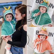 Balabala official baby poncho poncho summer thin sun protection baby small shawl to protect the wind 2024 fashionable