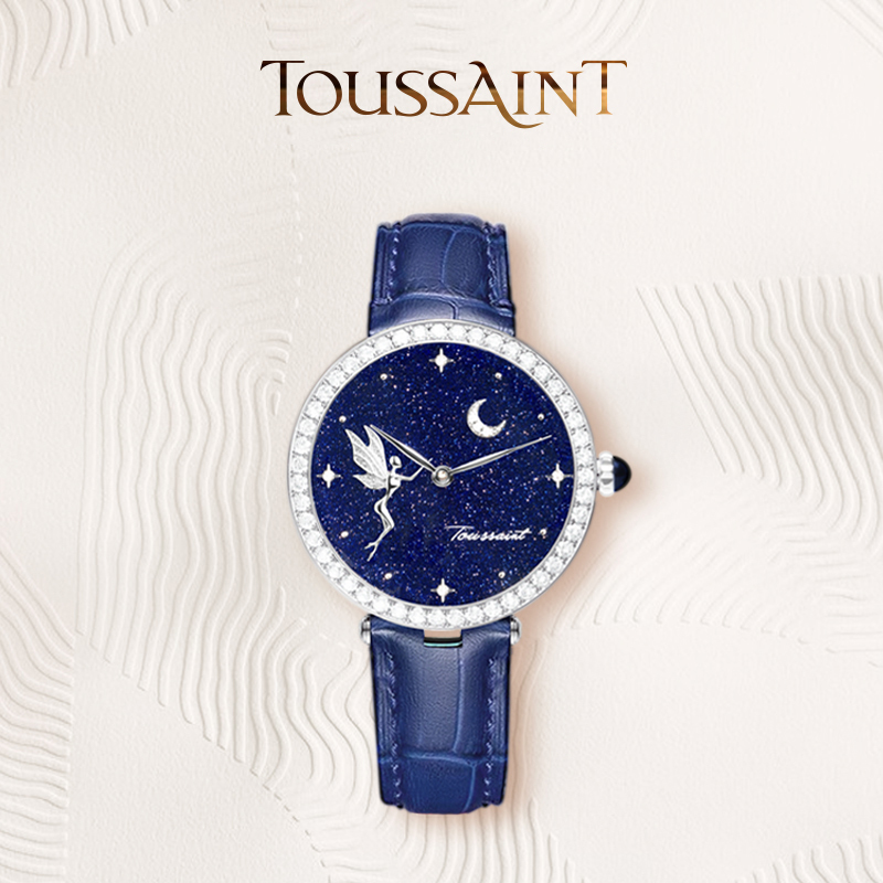 Toussaint Toussaint Starry Sky Watch 4 Diamond Watch for Women - Diamond Bezel Moon Watch Gift Box Packaging