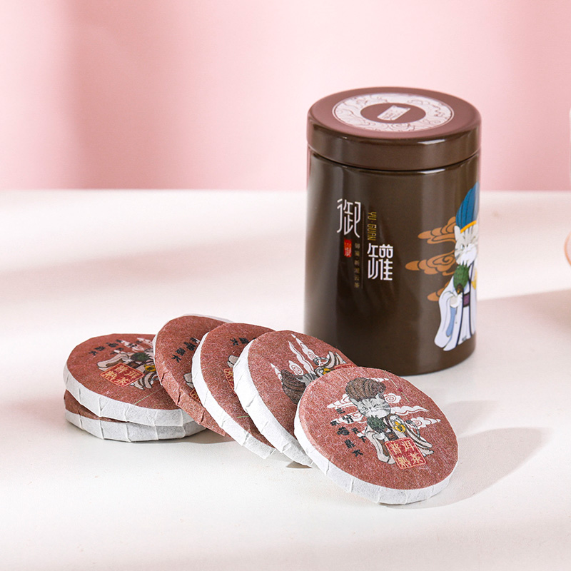 云南普洱熟茶一罐6饼