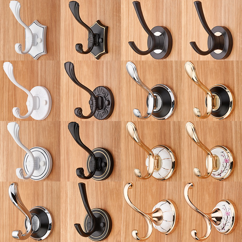 European-style hook wall hook wall hook wall hook wall hook on single clothes hook closet shoe cabinet