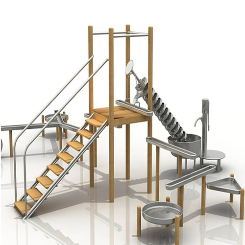 Открытый парк из нержавеющей стали играет водяной оборудование для водяного клапана Акимид вода вода вода, поставляя детей без мощных настроений