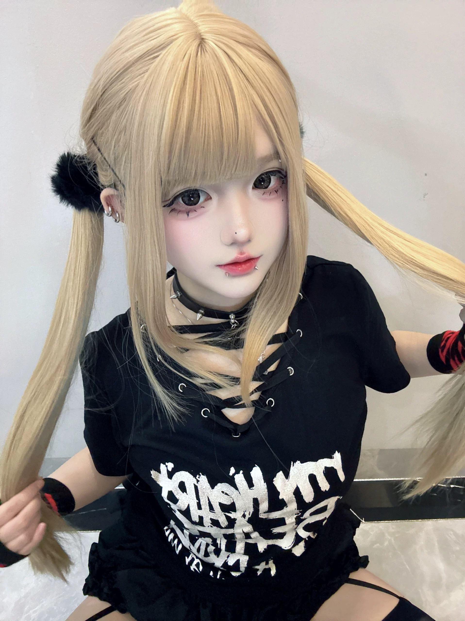 Хвостик, золотой парик, стиль Lolita, косплей, (Physicals)