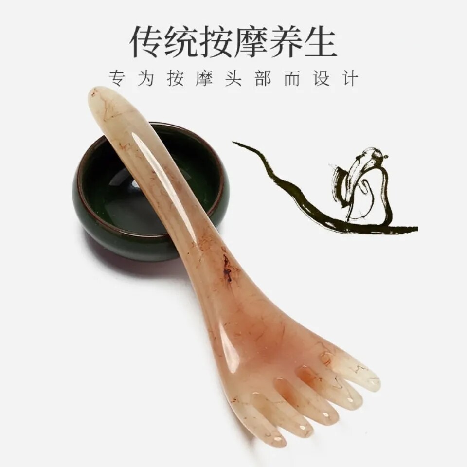 Head Massager Five Paws Head Therapy Comb Massage Claw Scalp Massage Comb head Divine Instrumental Horn Female Health Preservation Tool