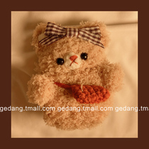 Shoulder bag bear autumn and winter handmade plush line for airpods2 protective sleeve cute ins wind apple airpodspro soft shell all-in-one 3 generation wireless bluetooth headset advanced new