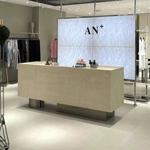 Clothing store cashier travertine simple modern beauty salon front desk reception desk light luxury womens clothing store bar
