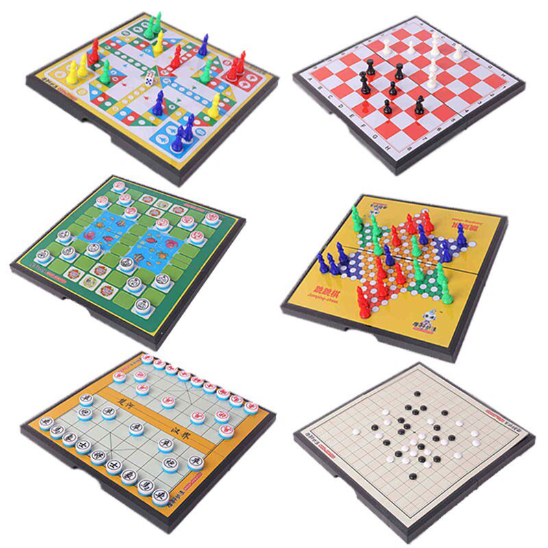 Plastic Magnet Game Chess Sixes Chess flight chess Chess Five Chess Jump Checkers World China Tour