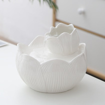 Kitty Electric Ceramic Drinker Flow Muted Automatic Water Dispenser Dog Drink Water Cycle Feed Water Pet Supplies