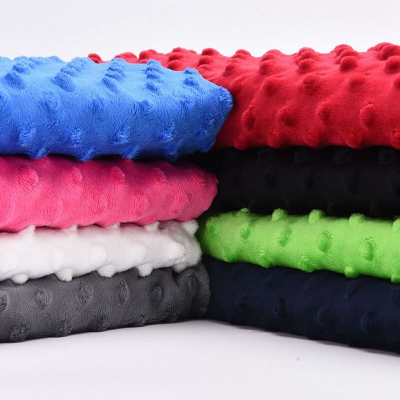 Bean Bean Blanket Fabric Ultra Soft Short Plush Press Bubble Fabric Plush Cloth Bean Blanket Fabric Flush Fabric Bubble Fluff