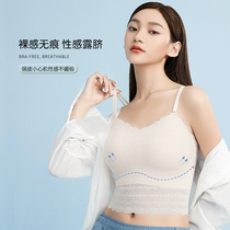 Beauty Back Underwear Woman No Steel Ring Slim removable bra Sport harness vest Breasted Bra WRAPPED BREAST BRA