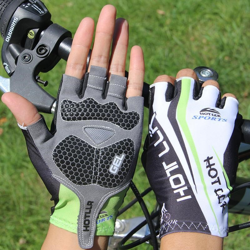Road Mountaineering Car Riding Gloves Half Finger Bike Shock Absorbing anti-slip sunscreen Short reference Men and women Driving fitness single bar
