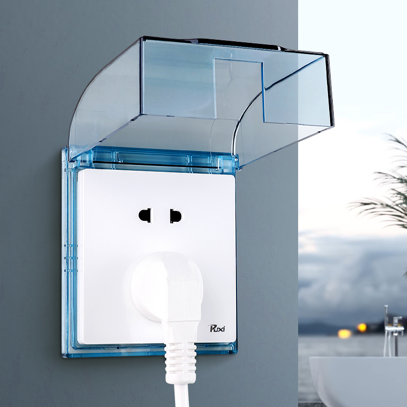 Bathroom water heater plug socket waterproof cover protective cover dressing room switch waterproof box 86 type waterproof cover screw