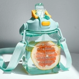 Вместительная и большая высококачественная летняя спортивная бутылка со стаканом, трубочка, ароматизированный чай, чайная чашка, популярно в интернете