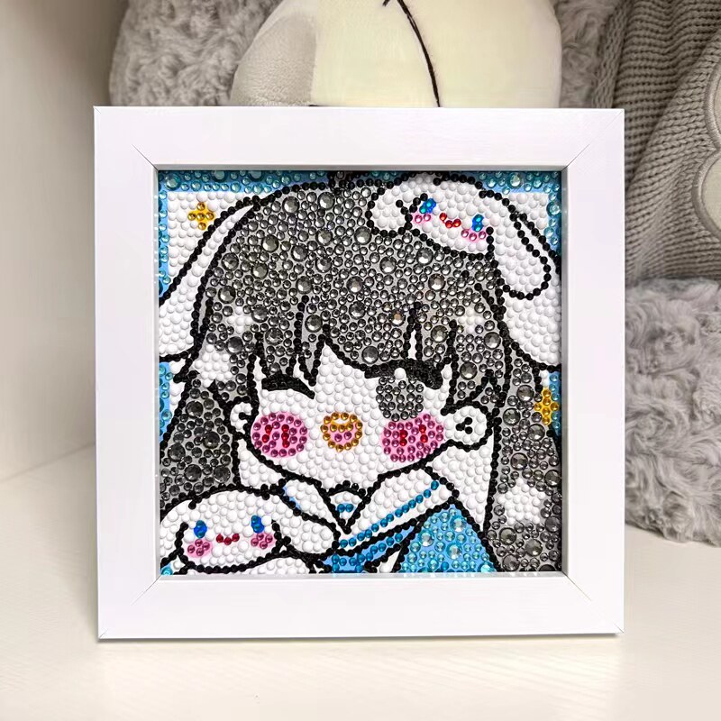 Children's diamond painting handmade diy full of diamonds new diamond stickers dot diamond painting creative cartoon girl educational toys
