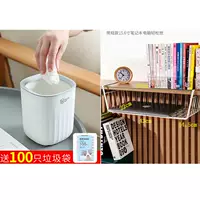 Белый настольный мусорная банка+полки под столом