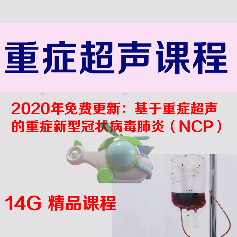 Critical Ultrasound Video Course Lung Ultrasound ICU and Severe NCP Treatment Cerebral Oxygen Monitoring Xiaoting Hemodynamics
