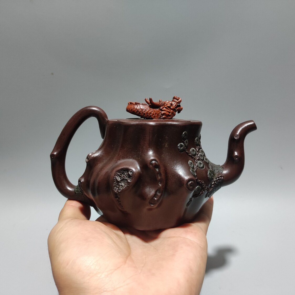蒋蓉手工紫砂壶绿泥青蛙莲子壶名家底款400cc传世收藏-Taobao-Tmall