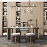 Новый китайский чайный стол и стул Комбинация современное минималистское чайное столовое столик.