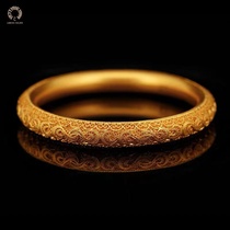 (Never Fall color) 2023 Gufa Vietnam Shakin bracelet Womens golden yellow Perfuge with open hand ring