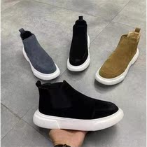 Miaoyou mens shoes 2021 autumn and winter new Martin boots high-top shoes fashion breathable all-match thick-soled casual shoes men