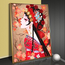 Edge Color Diy Digital Oil Painting Hand Filled Color Decompression Modern Minima Decoration Painting Cartoon Character Floral Oil Color Painting
