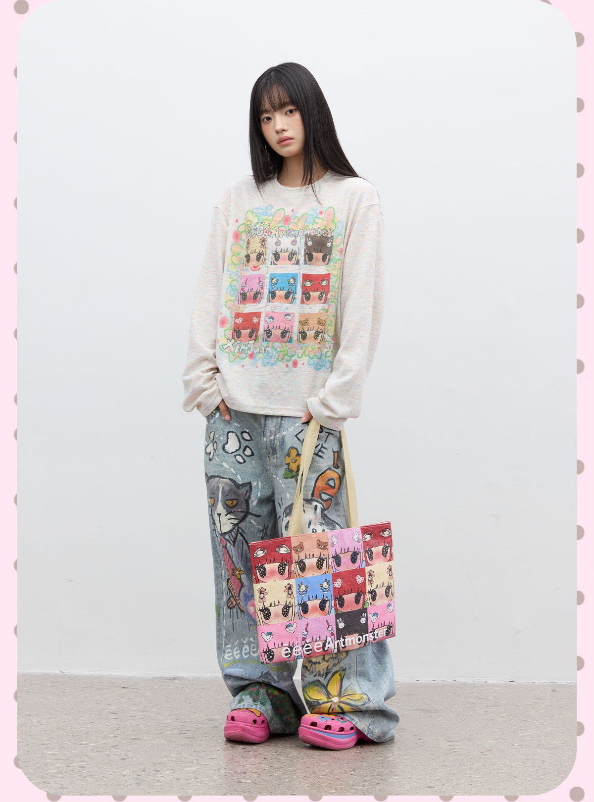 eeeeArtmonster Ximen Juan'er Graffiti Print Tee