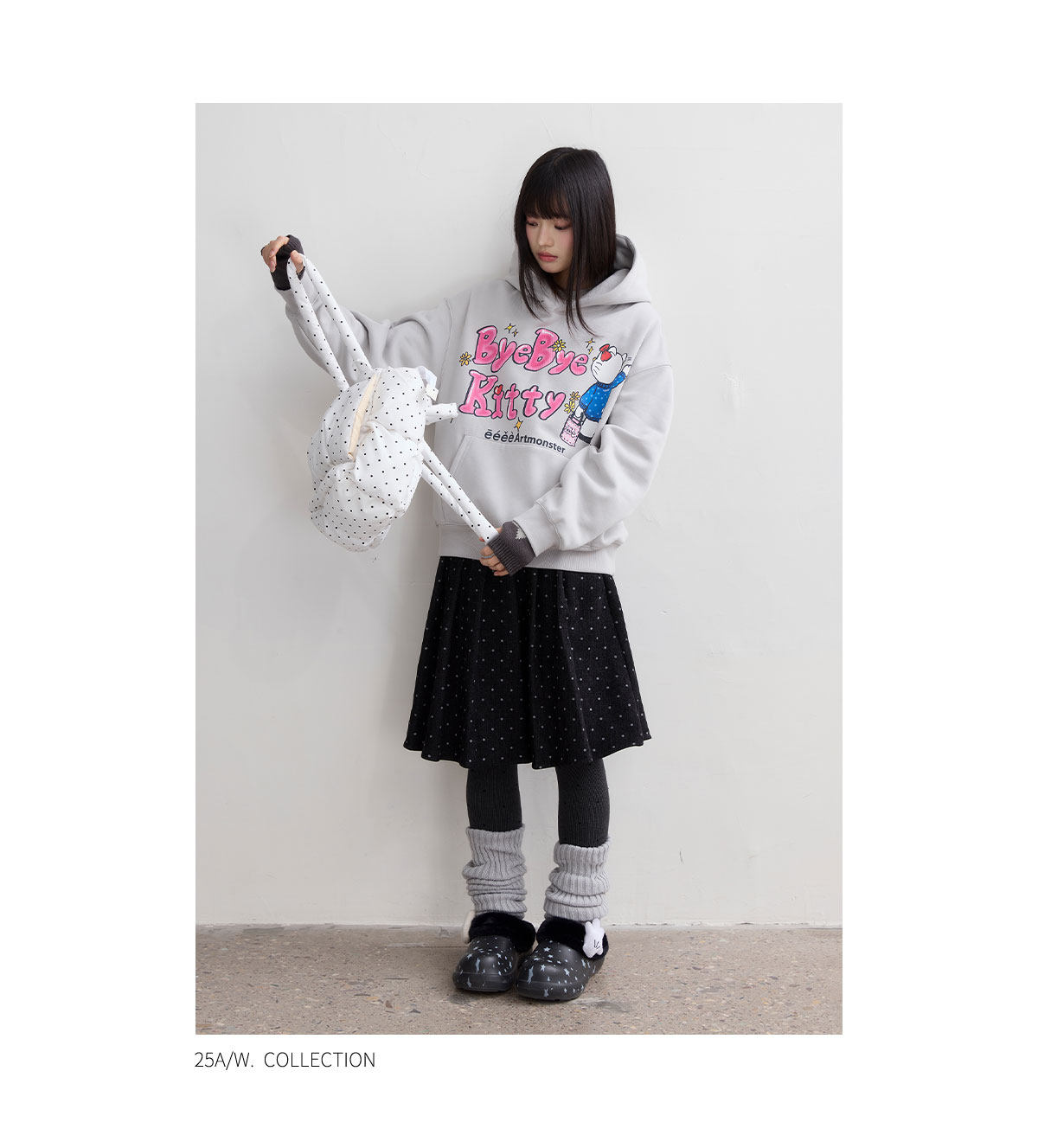 eeeeArtmonster Bye Kitty Hooded Sweatshirt