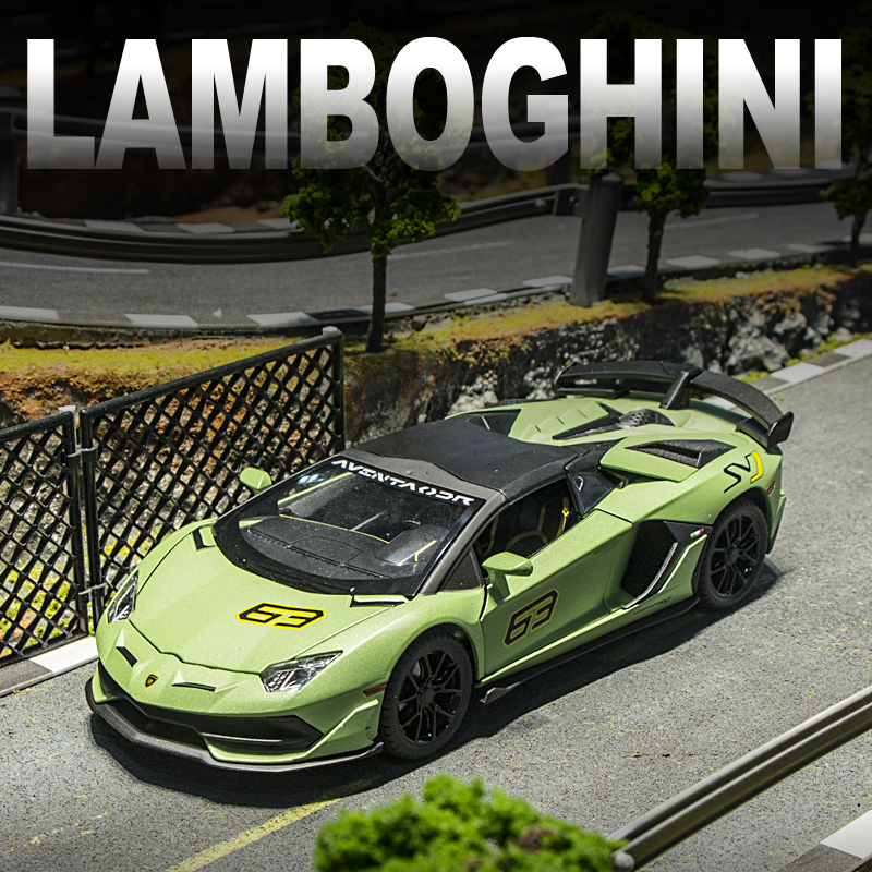 Children emulation alloy small car model Lamborghini joint section Eventador authorised sports car toy-Taobao