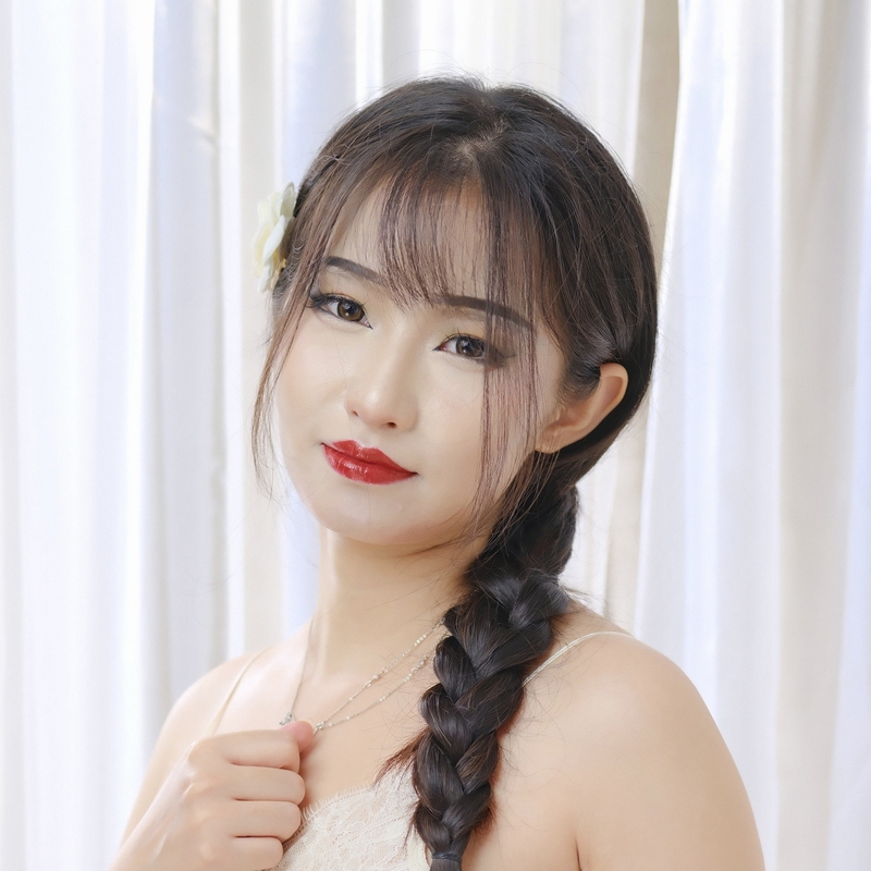 [S-060] Chinese Model Indoor Darkroom Portrait Light and Shadow Art Photography