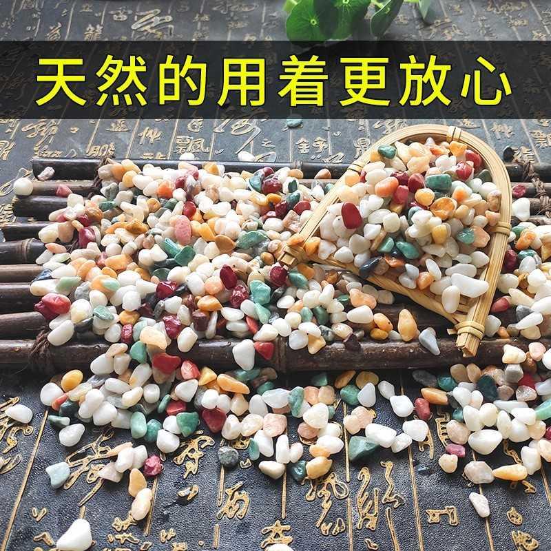 Natural rain flower stone colorful stone colored small stone succulent potted pavement fish tank landscaping decorative flower pot color